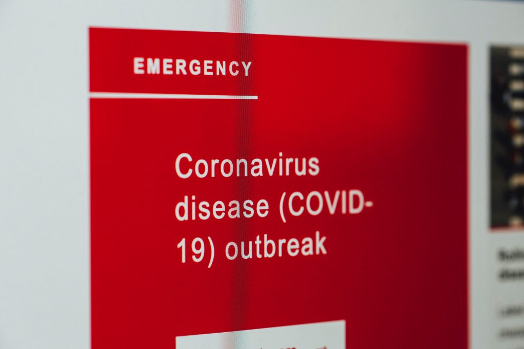 coronavirus warning sign
